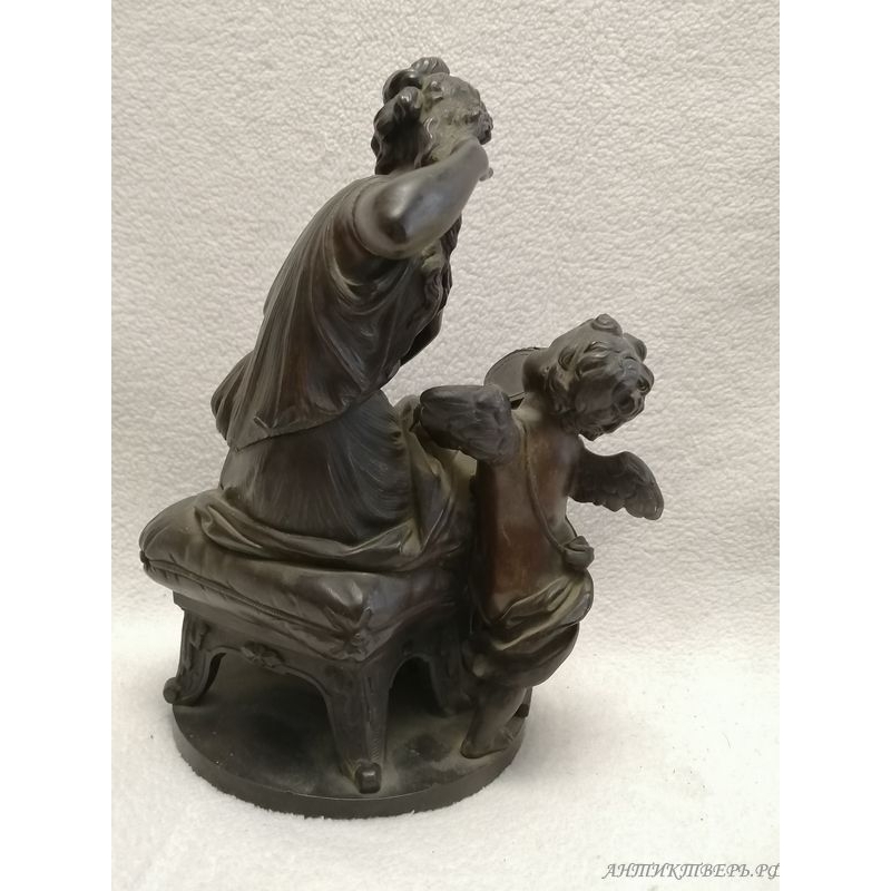 Икона Святой Николай, Екатерина и Василий.Живопись, золото, XIX век.