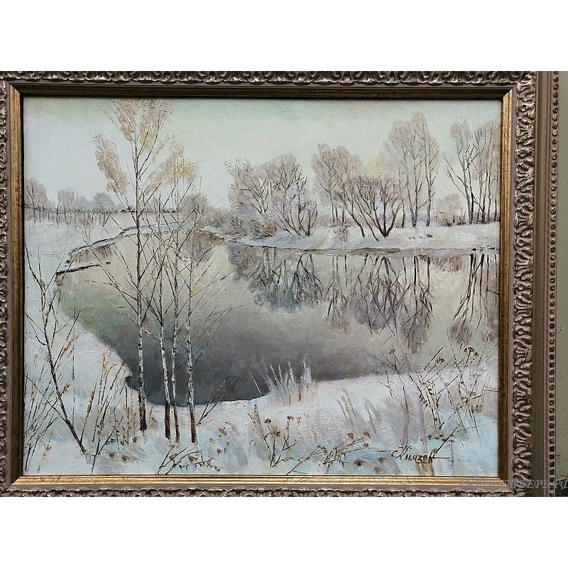 Картина "Зимний вечер" Князев А.П. 2007г