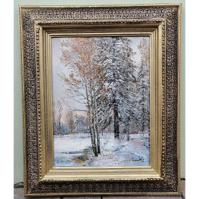 Картина "Ранний снег" Князев А.П. 1997 г