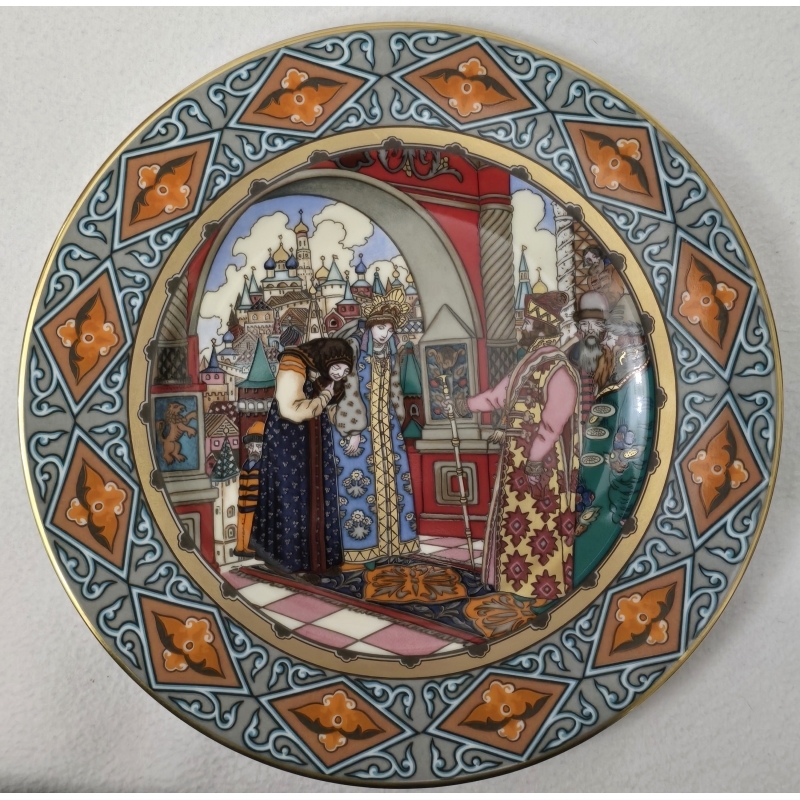 Серия декоративных фарфоровых тарелок Русские сказки Билибин Германия  Heinrich / Villeroy & Boch.