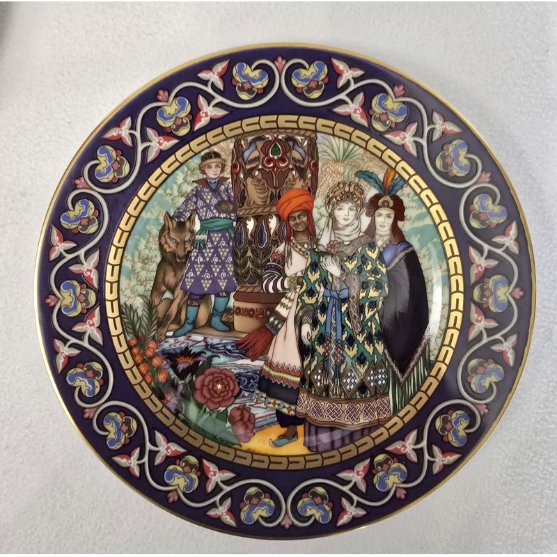 Серия декоративных фарфоровых тарелок Русские сказки Билибин Германия  Heinrich / Villeroy & Boch.