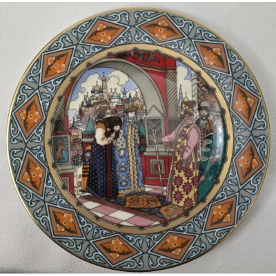 Серия декоративных фарфоровых тарелок Русские сказки Билибин Германия  Heinrich / Villeroy & Boch.