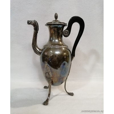 Чайник серебро Франция 19 век