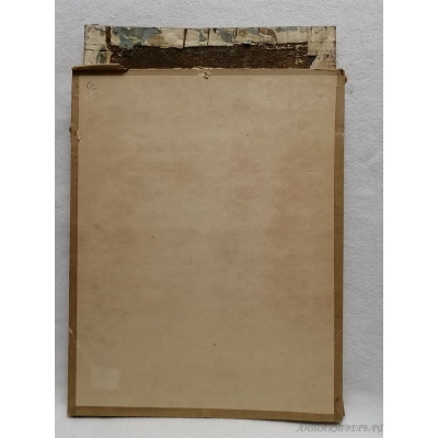 Картина. Акварель, бумага, фанера, дерево.  19 век.