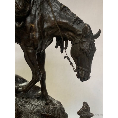 Статуэтка Горец с горянкой на лошади . Грачев Санкт-Петербург.